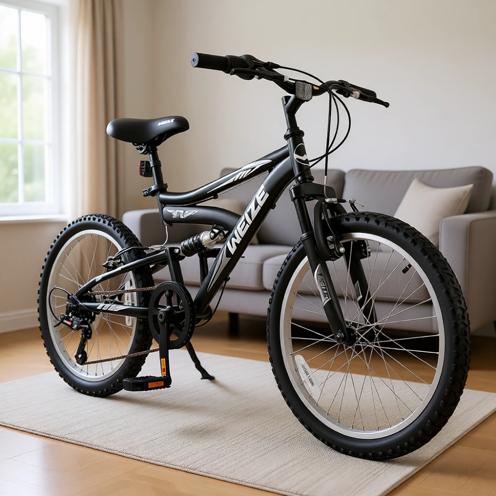 Mountain Biking Youth - Młodzieżowy rower górski z podwójnym zawieszeniem,