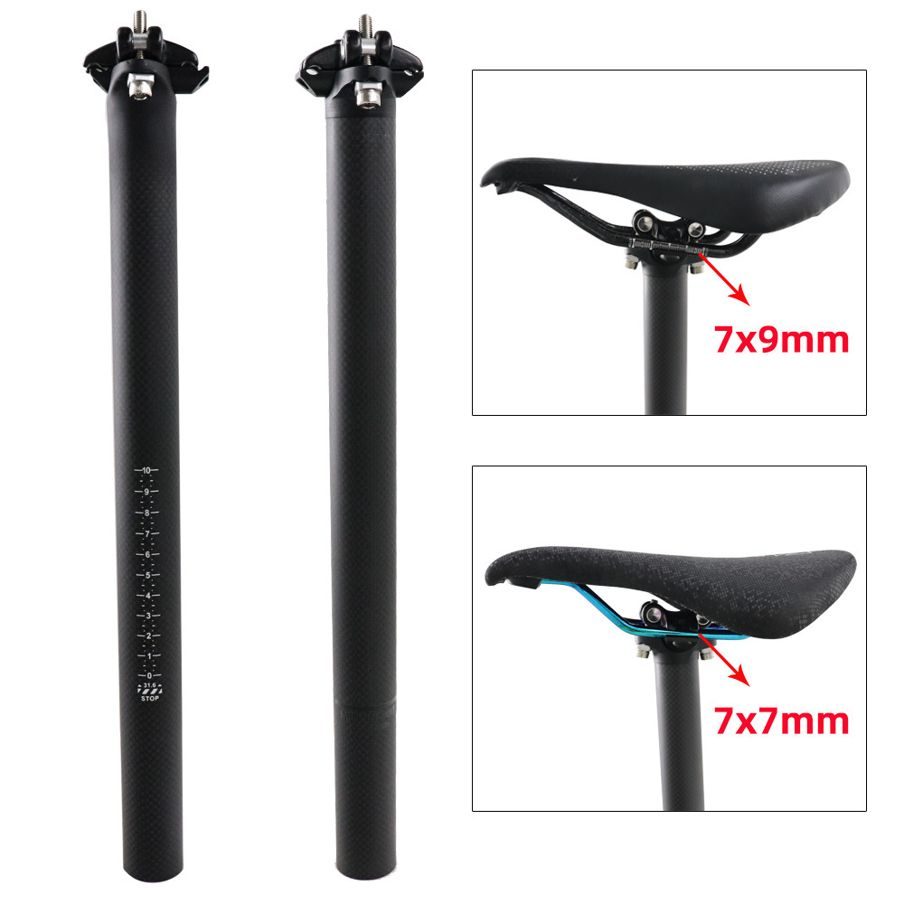 Mtb Saddle Lightweight - Sztyca rowerowa z włókna węglowego 27.2