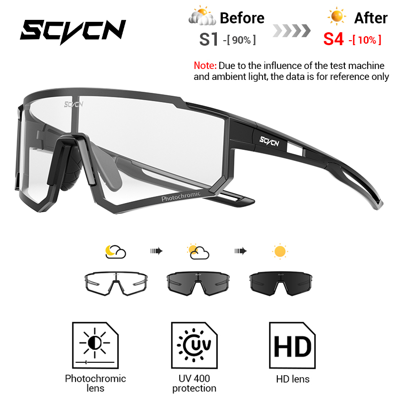 Mountain Biking Goggles - SCVCN nowe zewnętrzne fotochromowe okulary ochronne