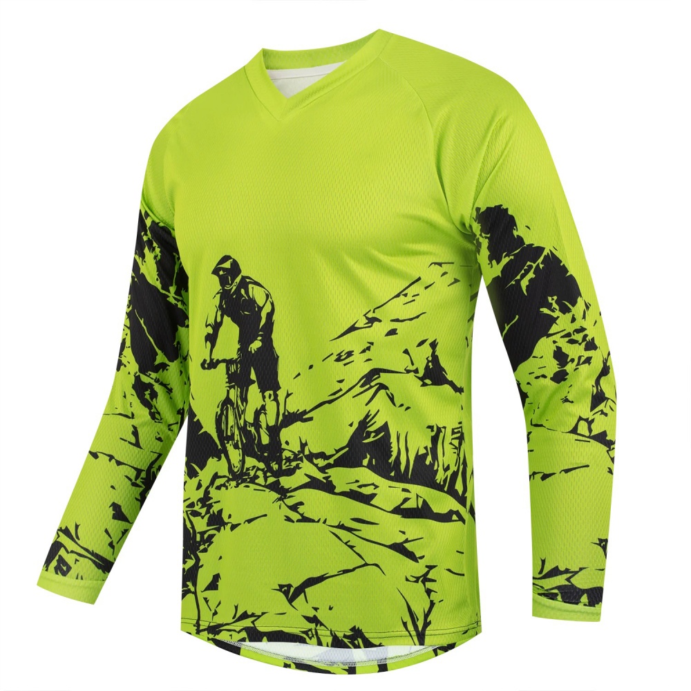 Męska koszulka sportowa z dług – Mountain Biking For Fitness recenzja i cena