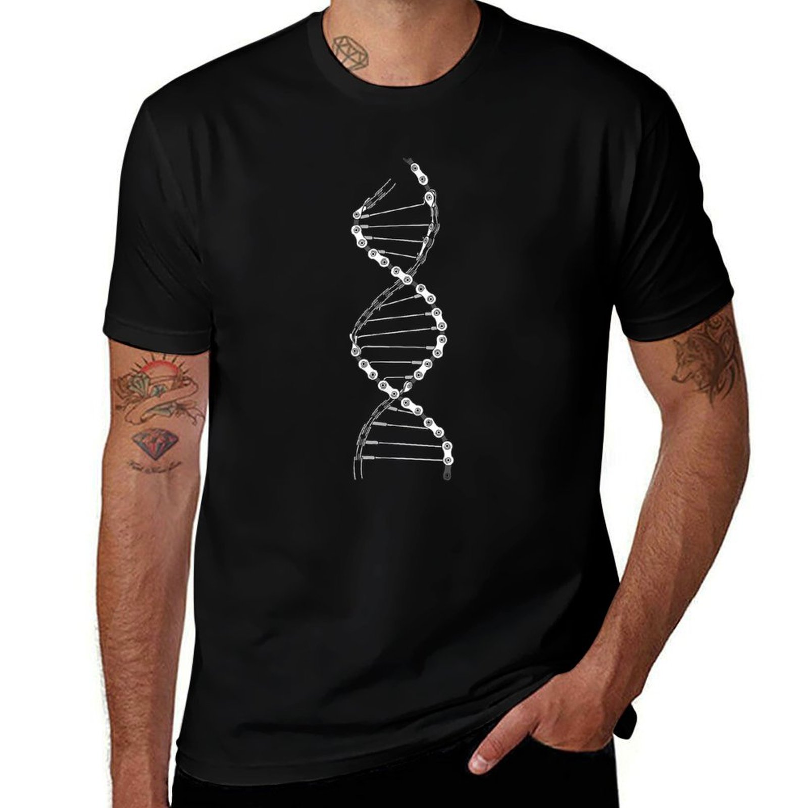 Zabawna koszulka z motywem DNA – Mountain Biking Outfit recenzja i cena